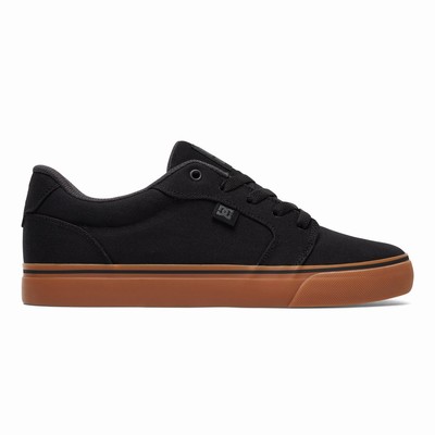 DC Anvil Canvas Men's Black Sneakers Australia Sale SKF-864